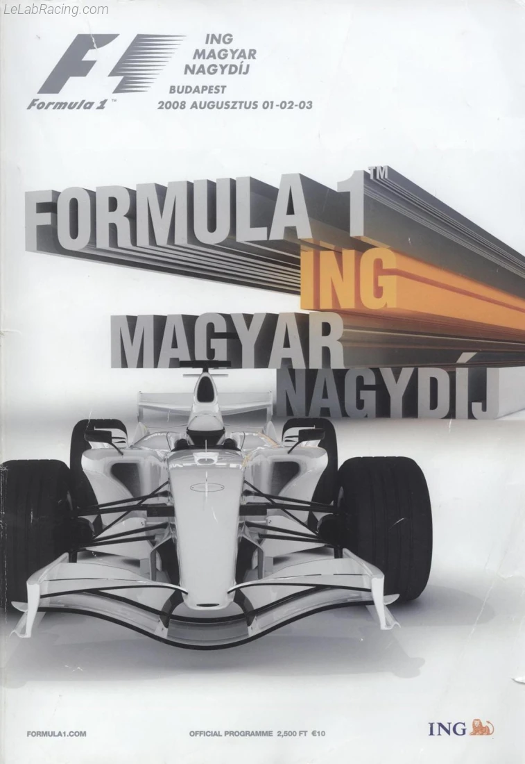 Poster d'un grand prix de la saison de F1 2008
