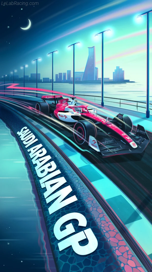 Poster équipe Grand Prix automobile d'Arabie saoudite 2022