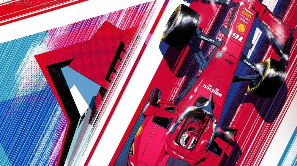 Poster équipe Grand Prix automobile de Grande-Bretagne 2019