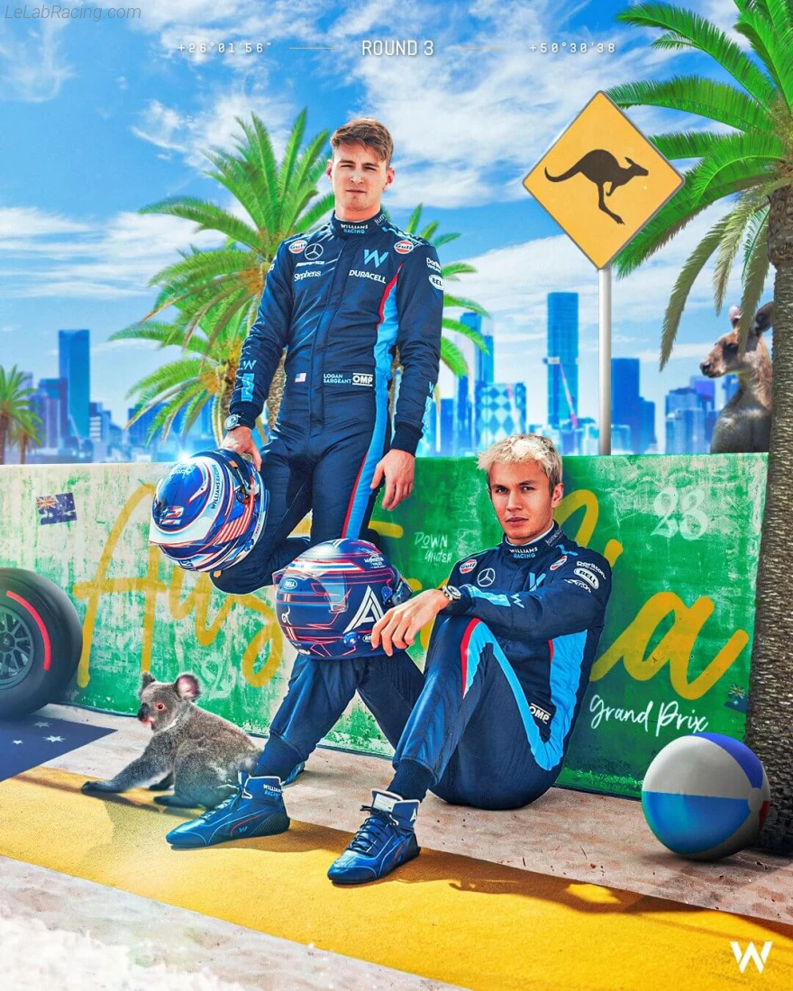 Poster équipe Grand Prix automobile d'Australie 2023