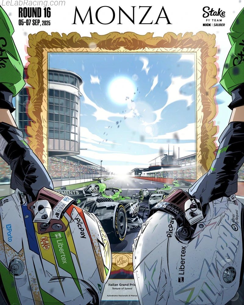 Poster équipe Grand Prix automobile d'Italie 2025