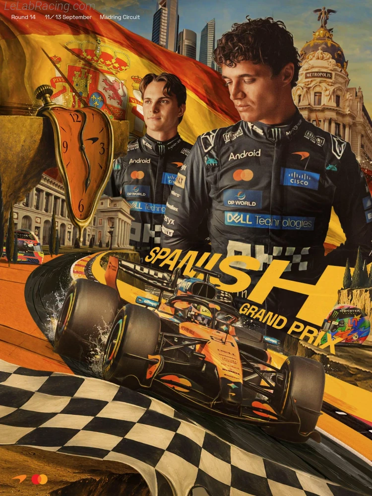 Poster équipe Grand Prix automobile d'Espagne 2026