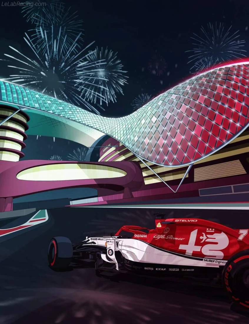 Poster équipe Grand Prix automobile d'Abou Dabi 2019