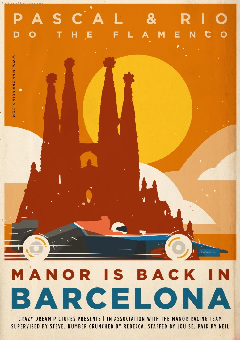 Poster équipe Grand Prix automobile d'Espagne 2016