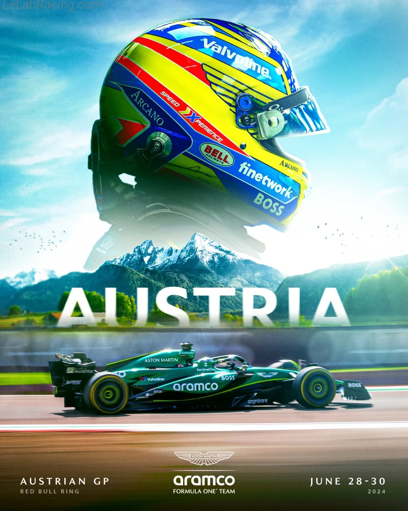 Poster équipe Grand Prix automobile d'Autriche 2024