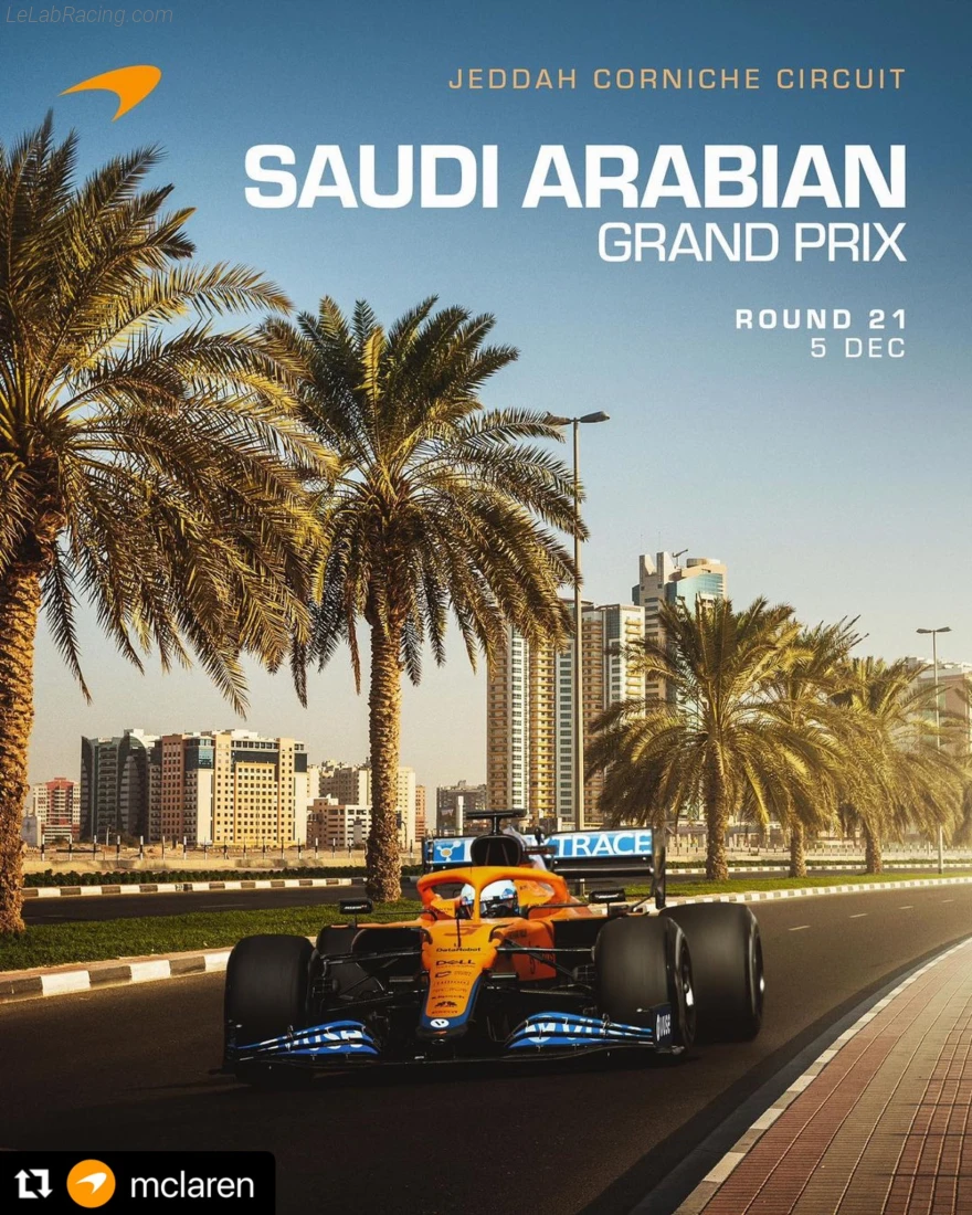 Poster équipe Grand Prix automobile d'Arabie saoudite 2021