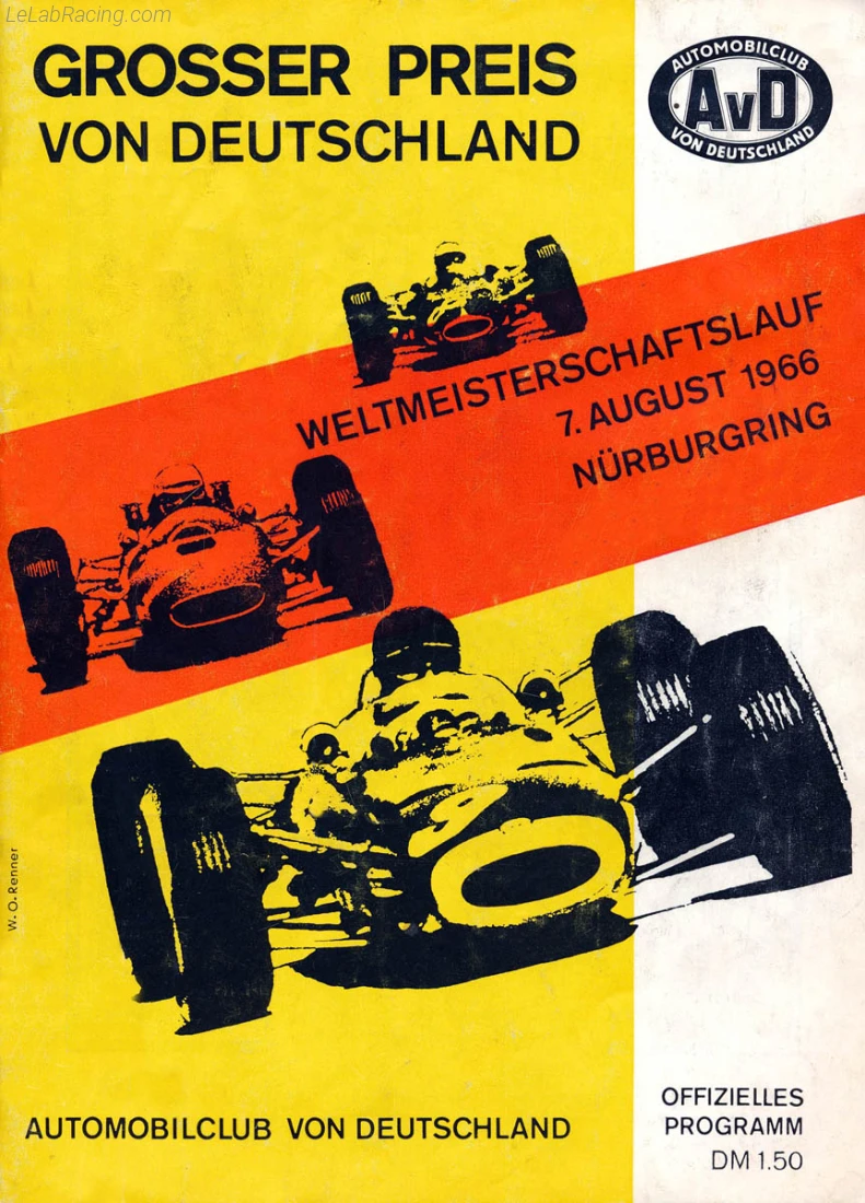 Poster d'un grand prix de la saison de F1 1966