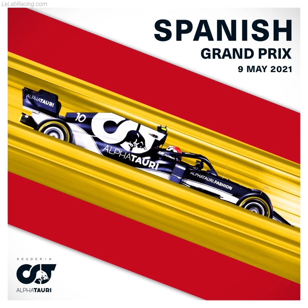 Poster équipe Grand Prix automobile d'Espagne 2021
