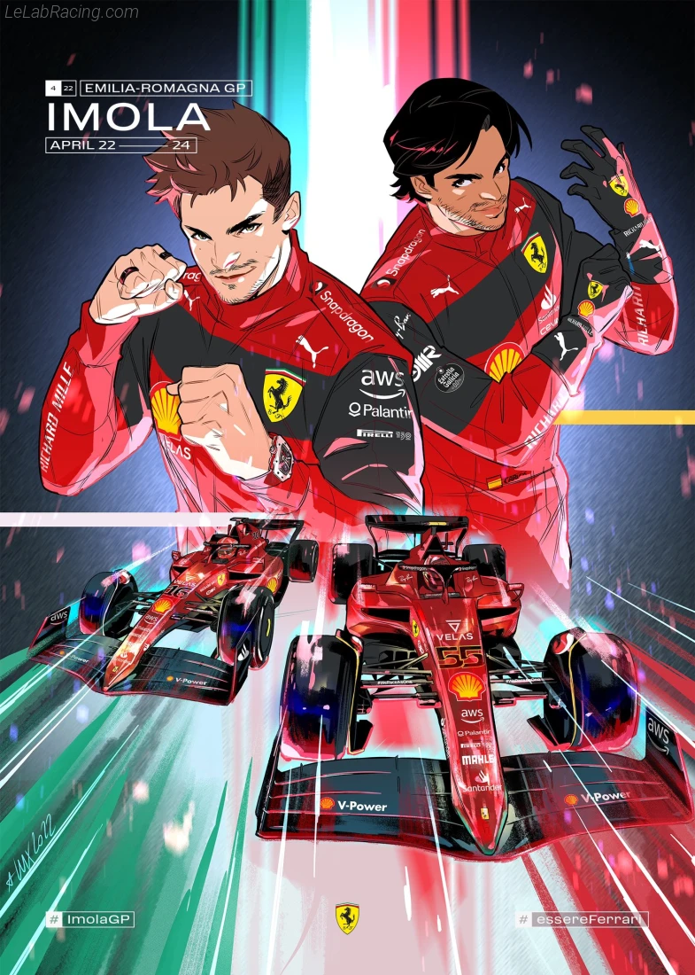 Poster équipe Grand Prix automobile d'Émilie-Romagne 2022