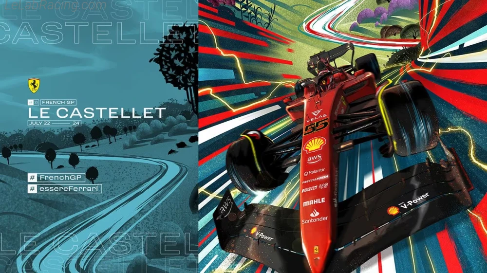 Poster équipe Grand Prix automobile de France 2022