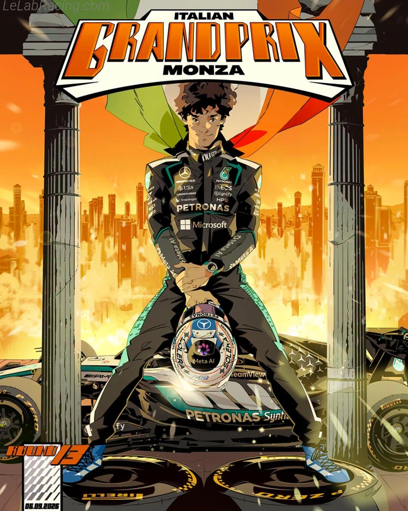 Poster équipe Grand Prix automobile d'Italie 2026