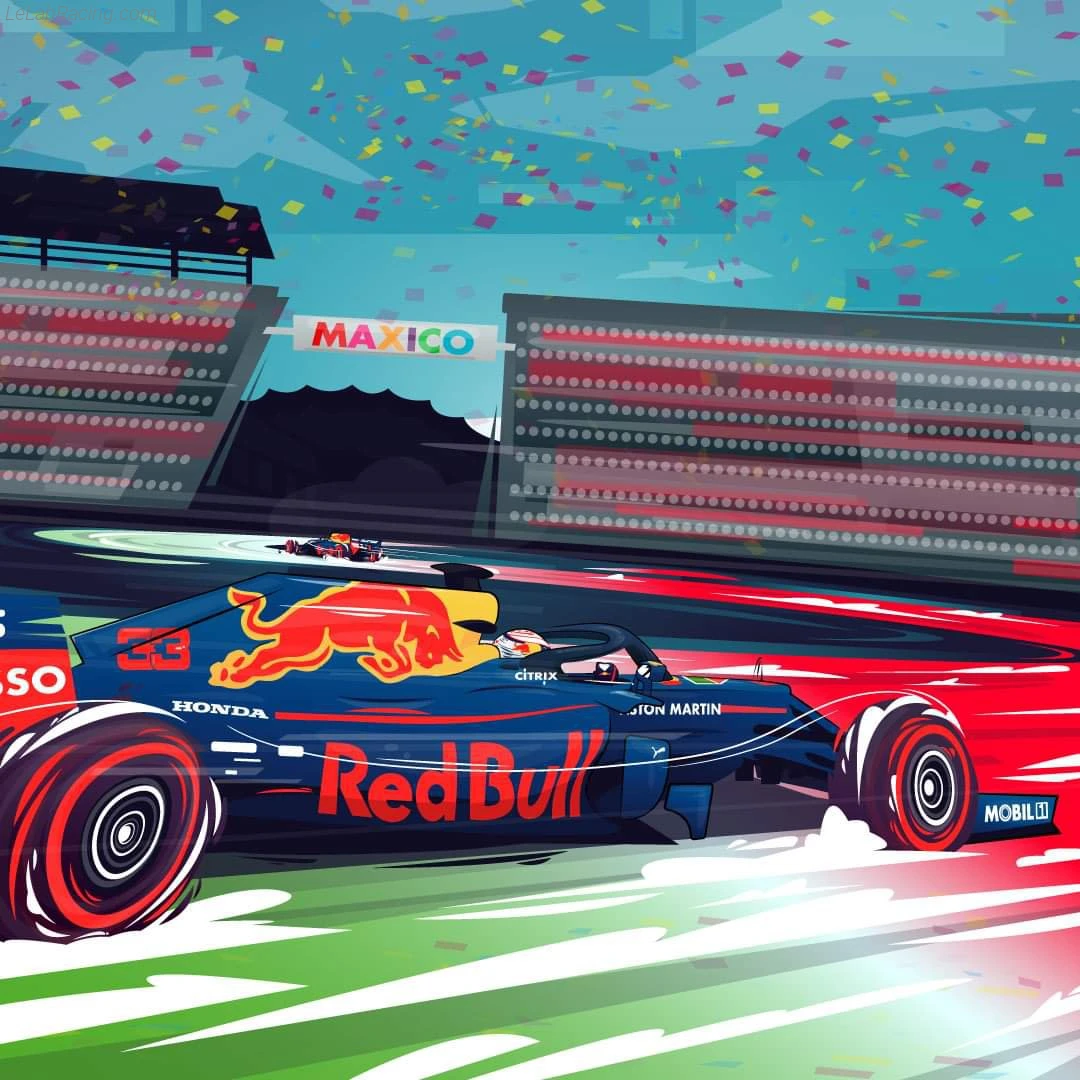 Poster équipe Grand Prix automobile du Mexique 2019