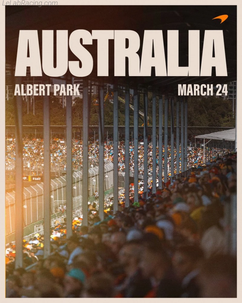 Poster équipe Grand Prix automobile d'Australie 2024
