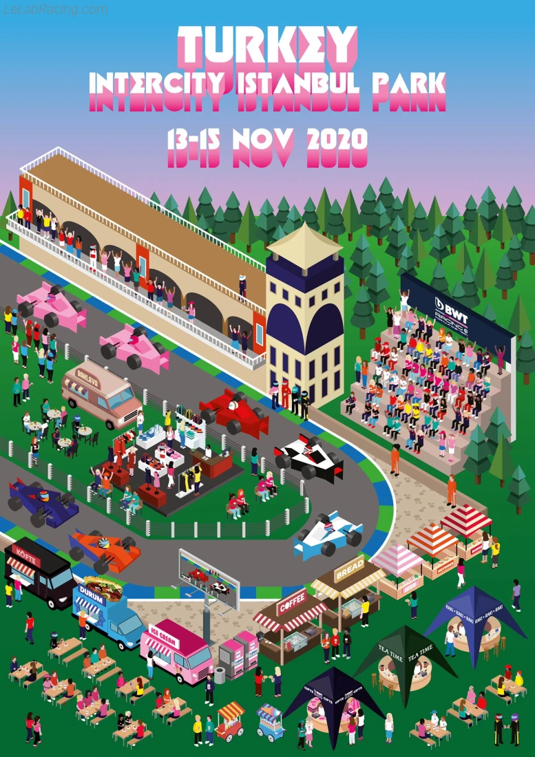 Poster équipe Grand Prix automobile de Turquie 2020
