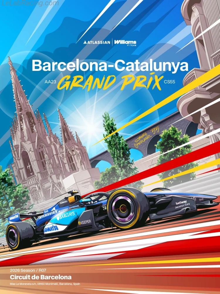 Poster équipe Barcelona Grand Prix