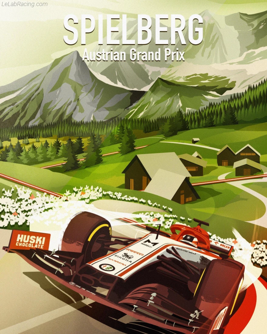 Poster équipe Grand Prix automobile d'Autriche 2020