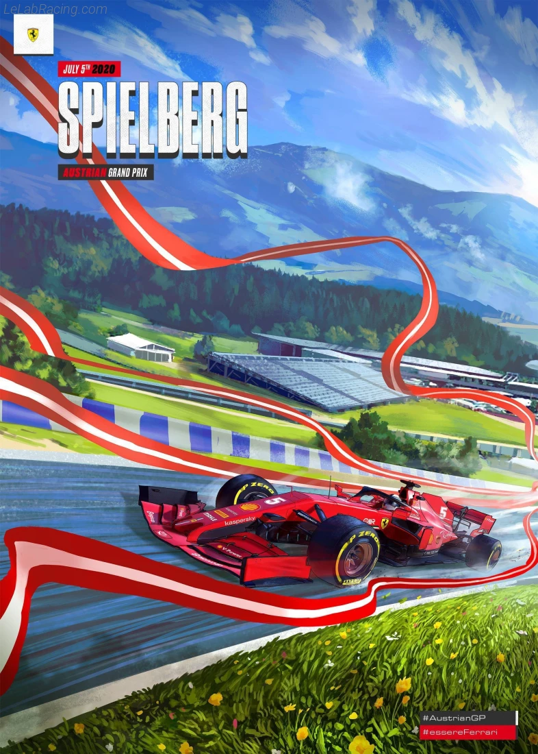 Poster équipe Grand Prix automobile d'Autriche 2020