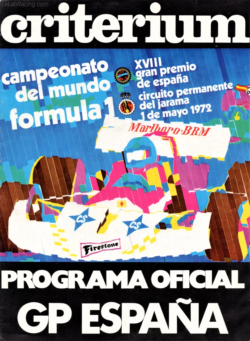 Poster d'un grand prix de la saison de F1 1972