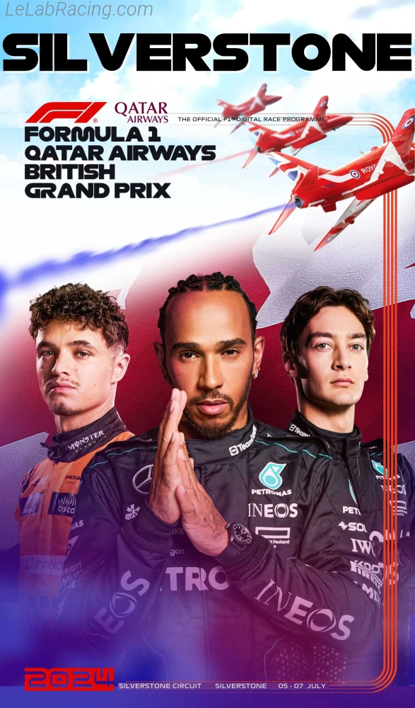 Poster d'un grand prix de la saison de F1 2024