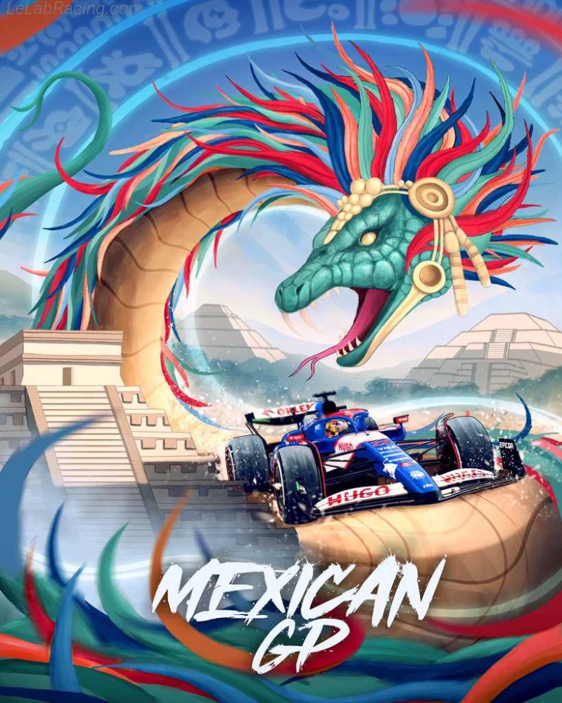 Poster équipe Grand Prix automobile de Mexico 2024