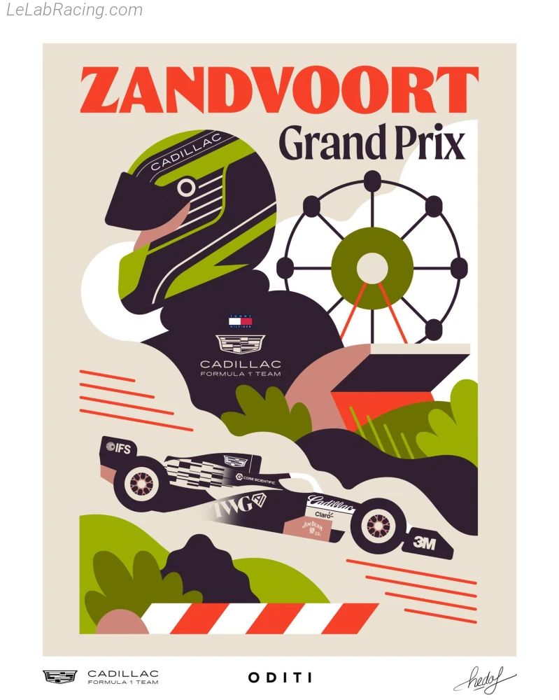 Poster équipe Grand Prix automobile des Pays-Bas 2026
