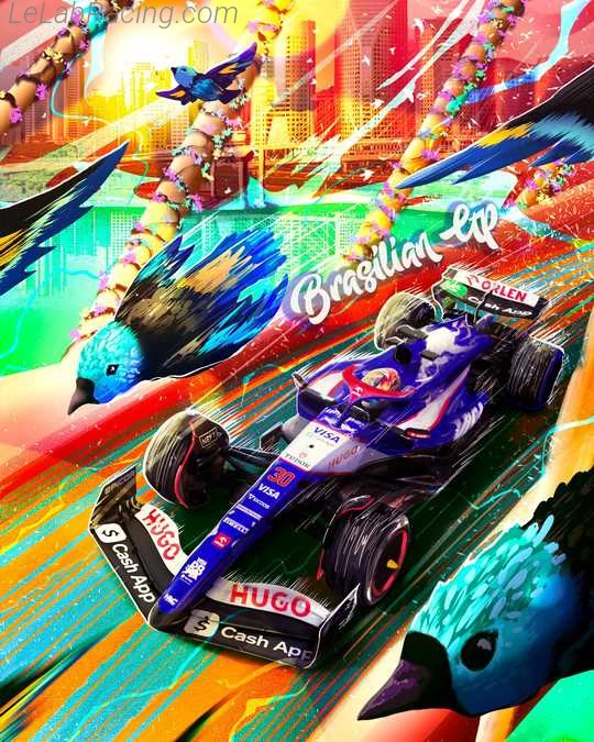 Poster équipe Grand Prix automobile de São Paulo 2024