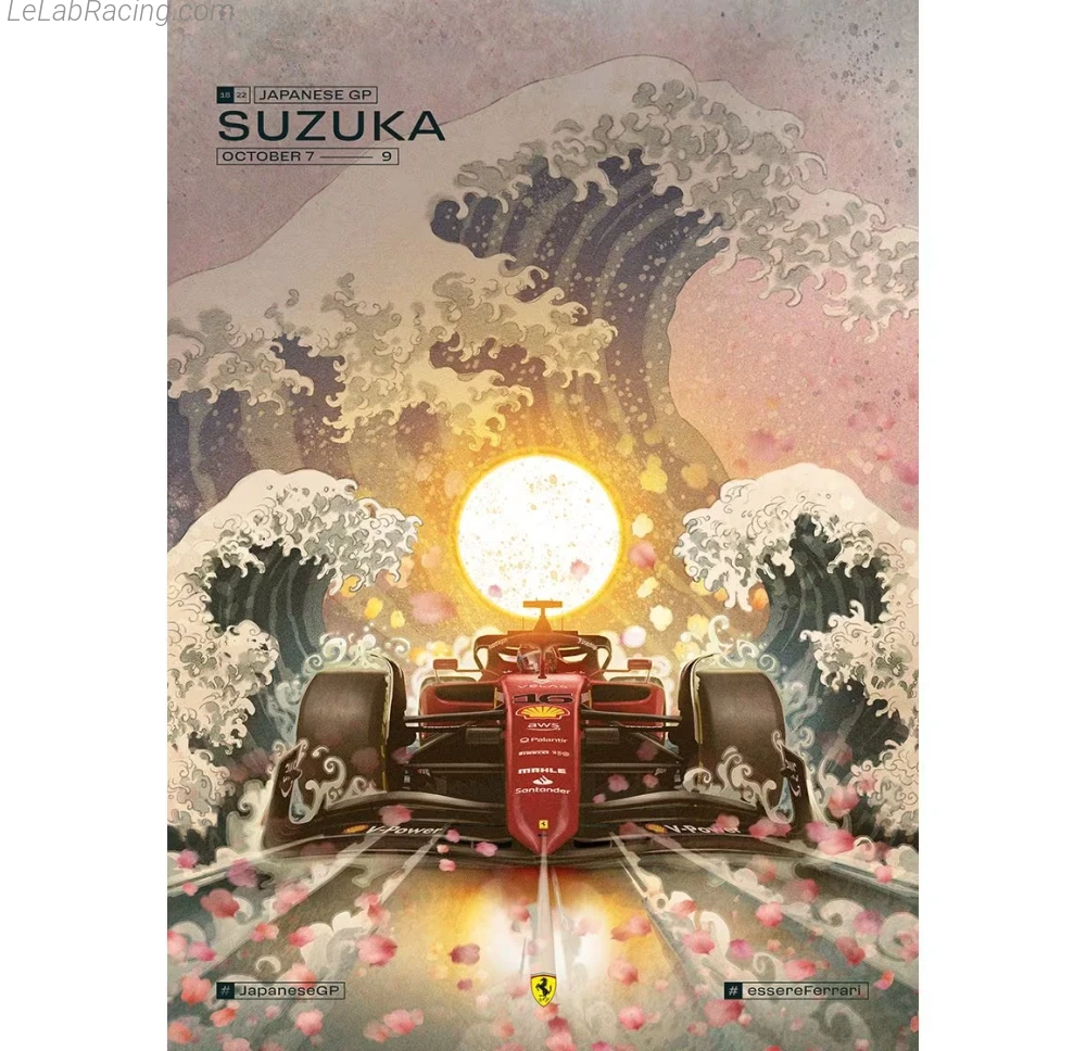 Poster équipe Grand Prix automobile du Japon 2022