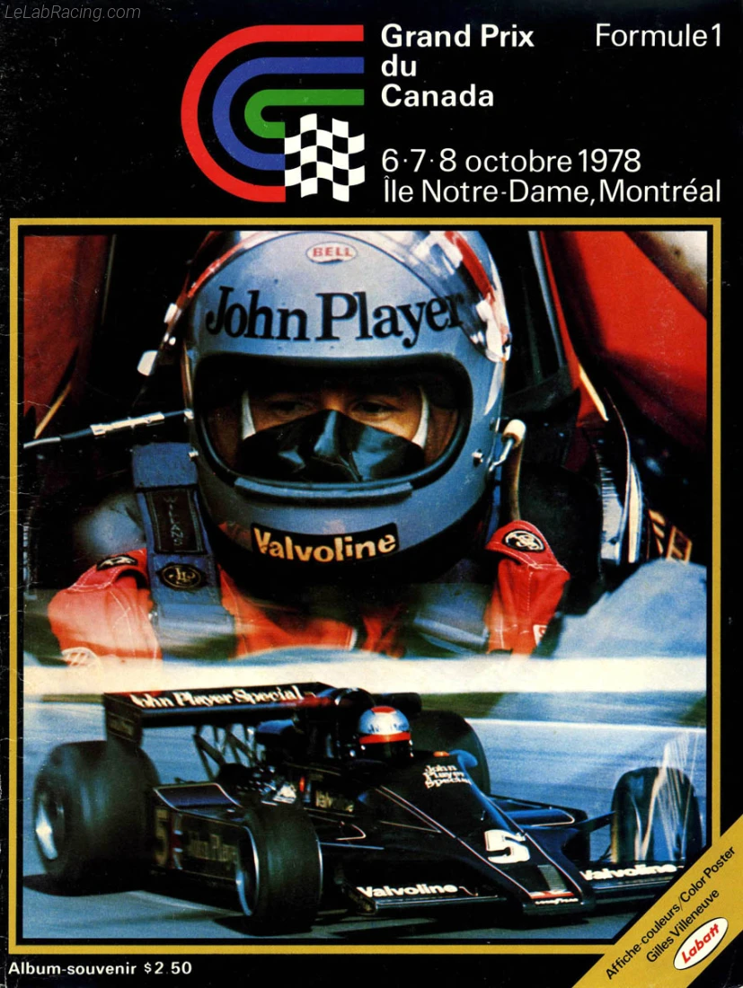Poster d'un grand prix de la saison de F1 1978