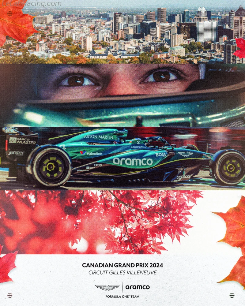 Poster équipe Grand Prix automobile du Canada 2024
