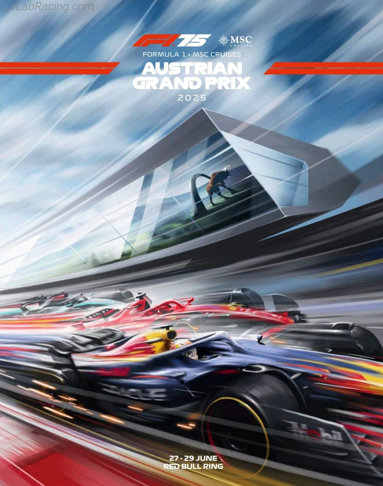 Poster d'un grand prix de la saison de F1 2025