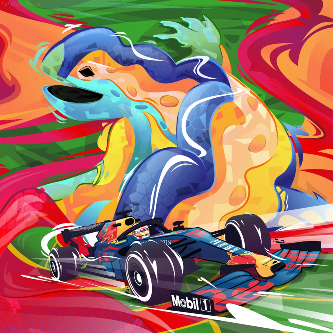 Poster équipe Grand Prix automobile d'Espagne 2020