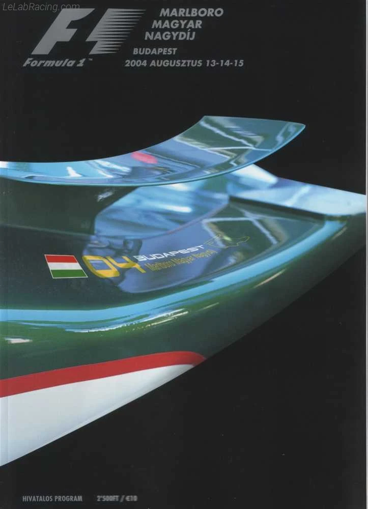 Poster d'un grand prix de la saison de F1 2004