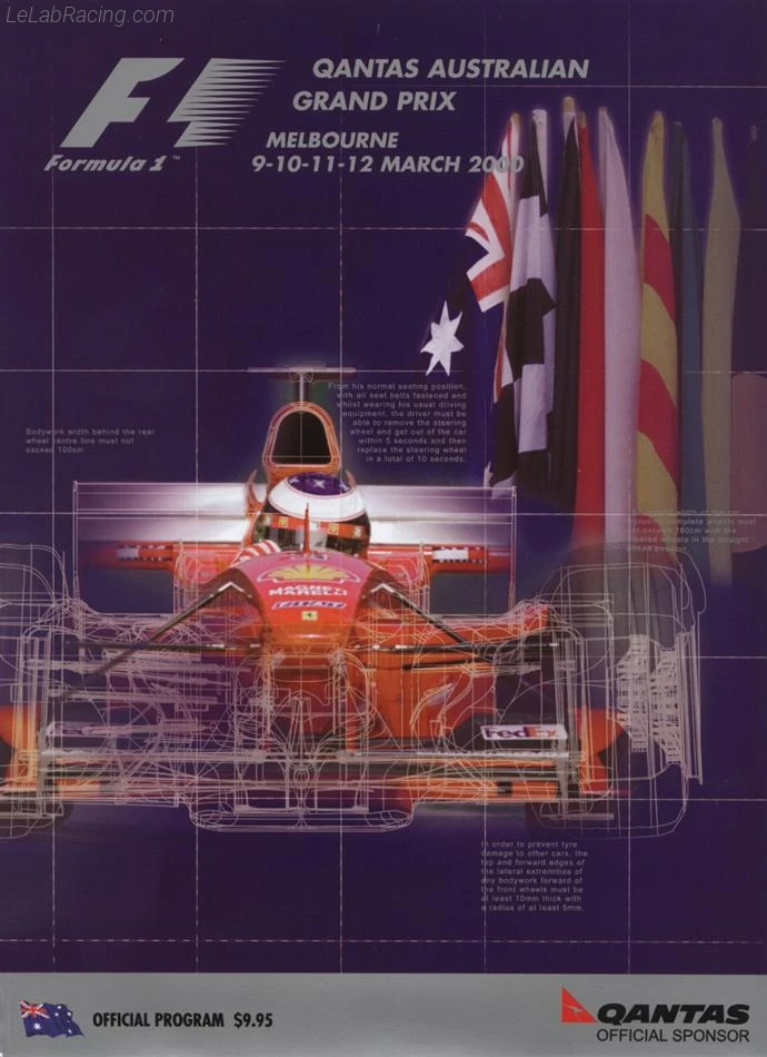 Poster d'un grand prix de la saison de F1 2000