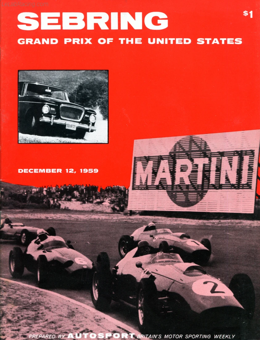 Poster d'un grand prix de la saison de F1 1959