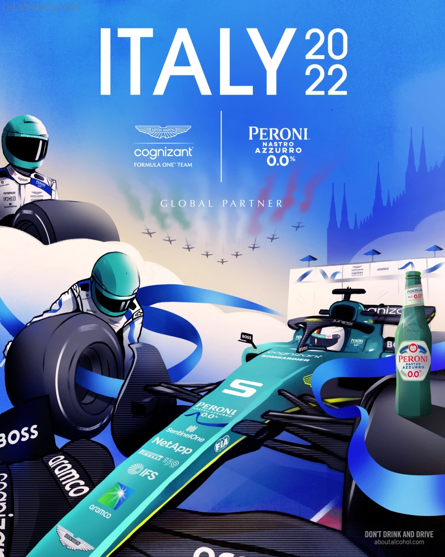 Poster équipe Grand Prix automobile d'Italie 2022