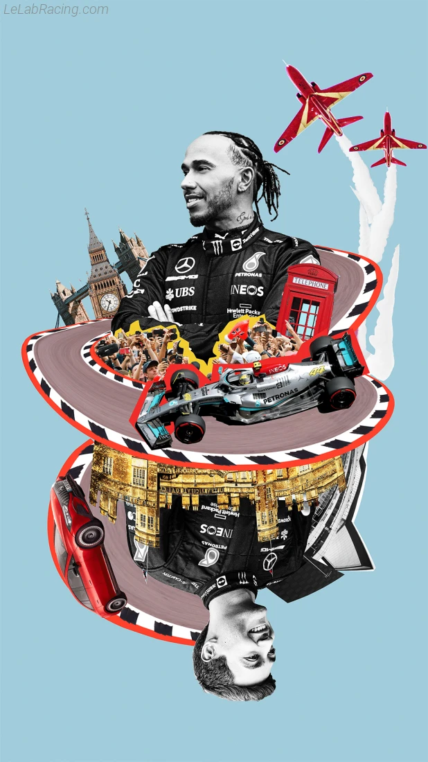 Poster équipe Grand Prix automobile de Grande-Bretagne 2022