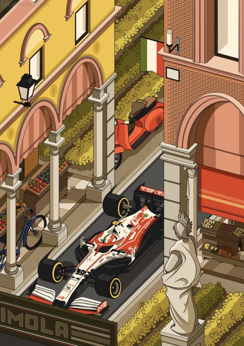 Poster équipe Grand Prix automobile d'Italie 2021