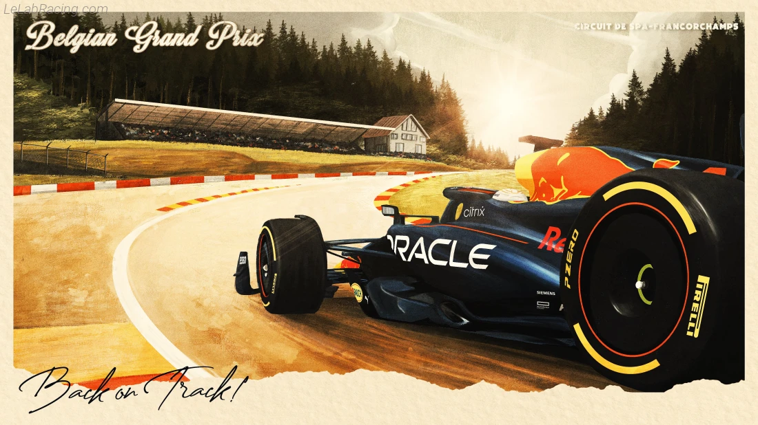 Poster équipe Grand Prix automobile de Belgique 2022