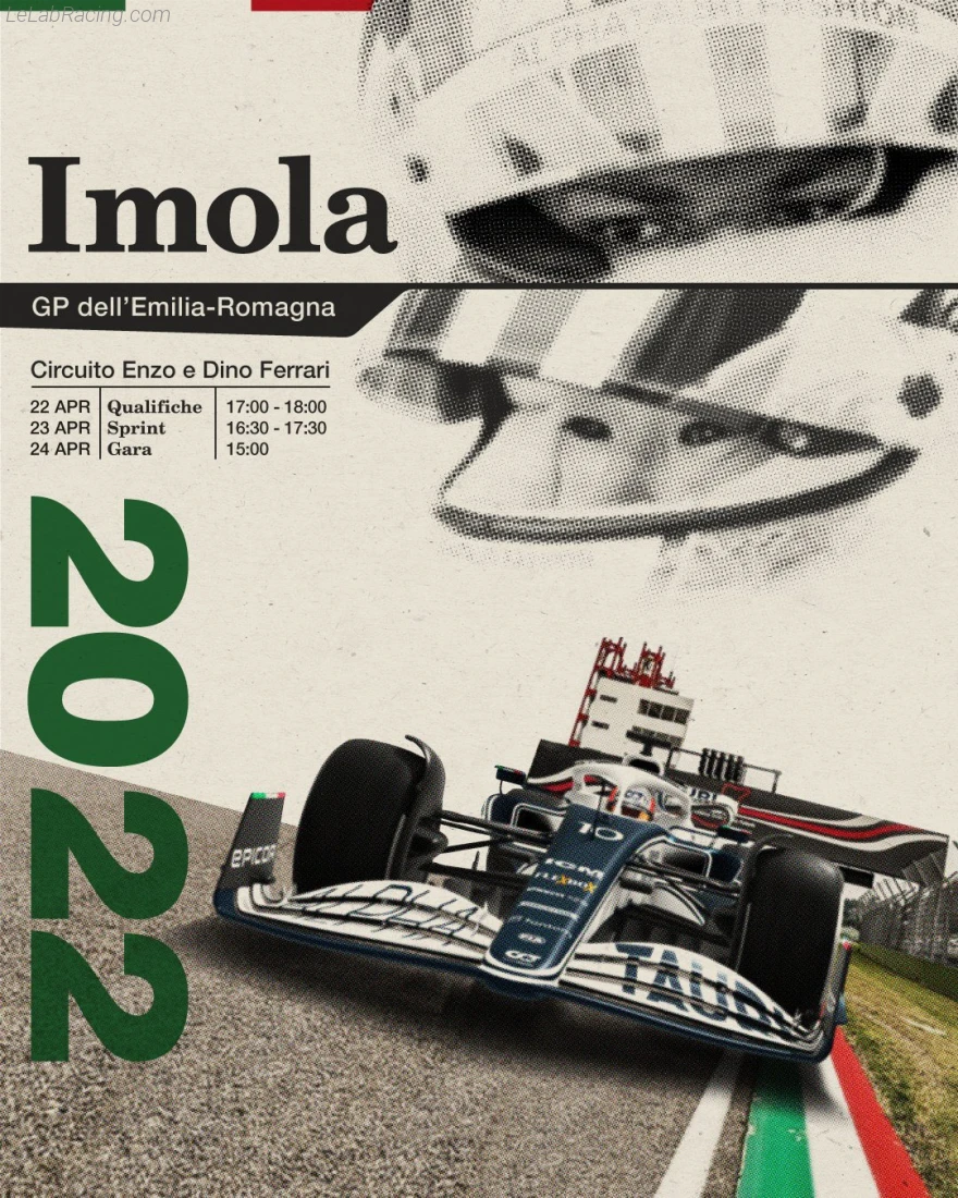 Poster équipe Grand Prix automobile d'Émilie-Romagne 2022