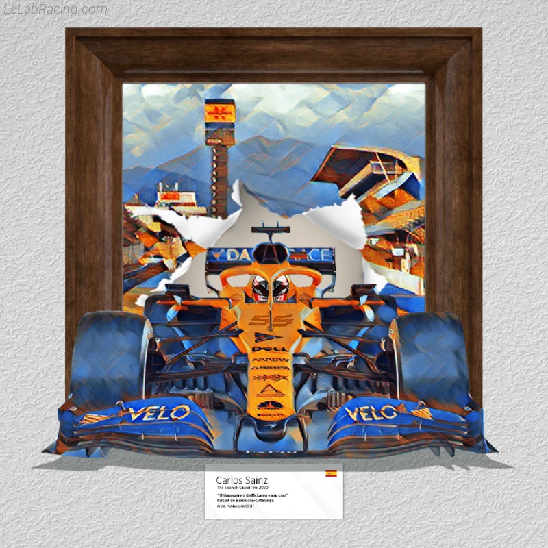 Poster équipe Grand Prix automobile d'Espagne 2020