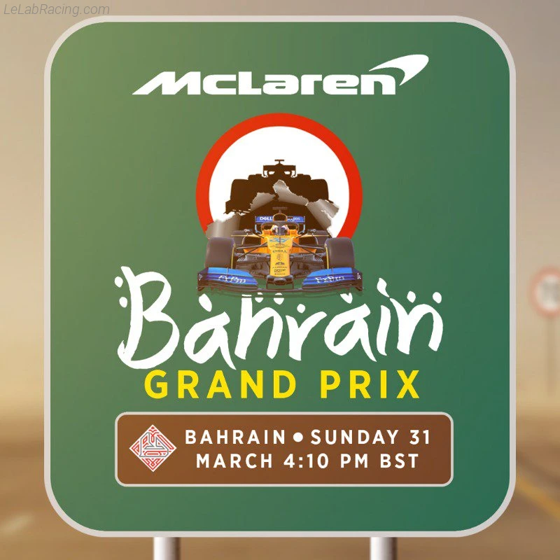 Poster équipe Grand Prix automobile de Bahreïn 2019
