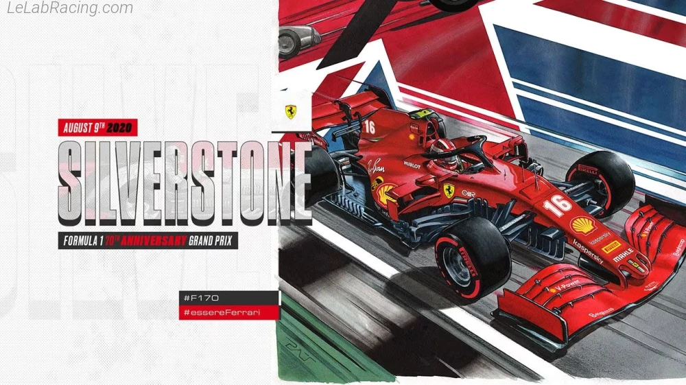 Poster équipe Grand Prix automobile du 70e anniversaire