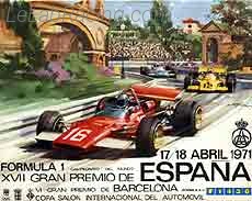 Poster d'un grand prix de la saison de F1 1971