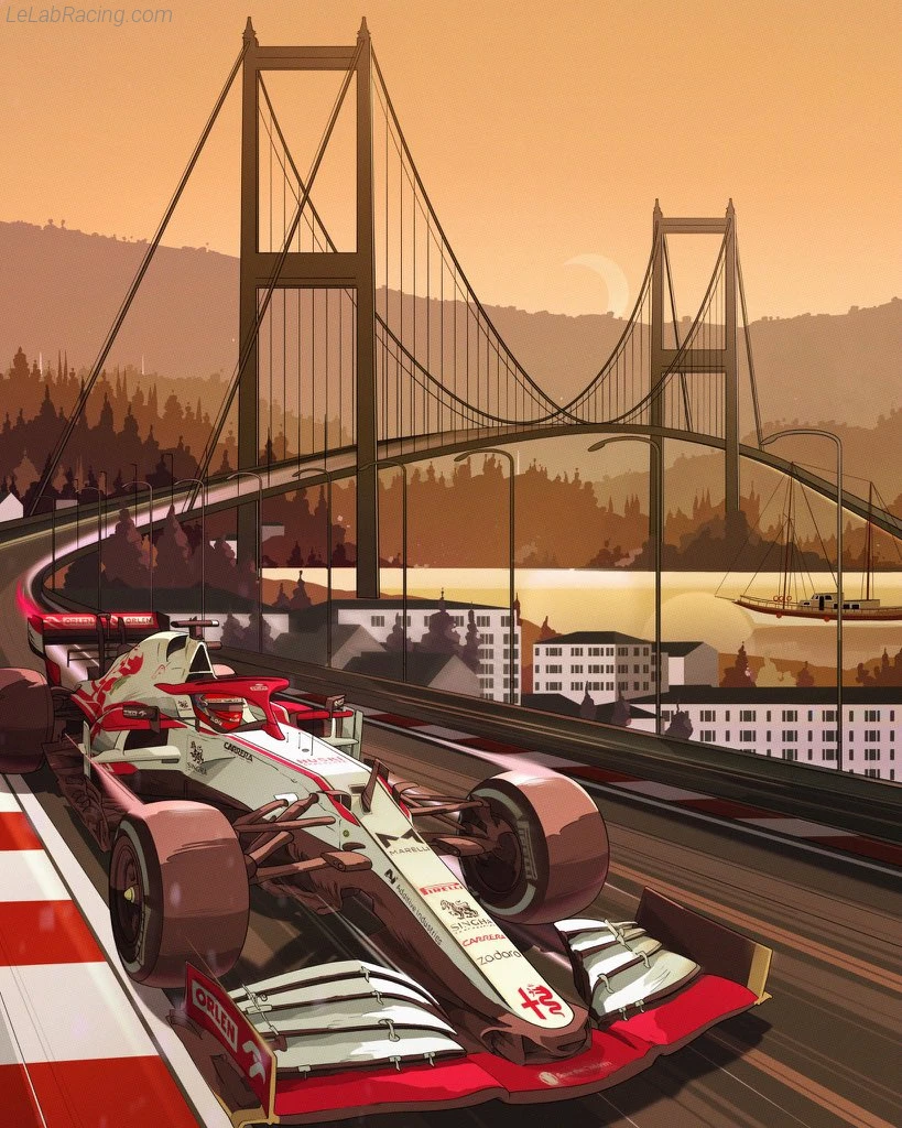 Poster équipe Grand Prix automobile de Turquie 2021