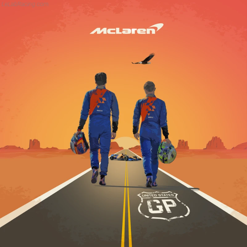 Poster équipe Grand Prix automobile des États-Unis 2019