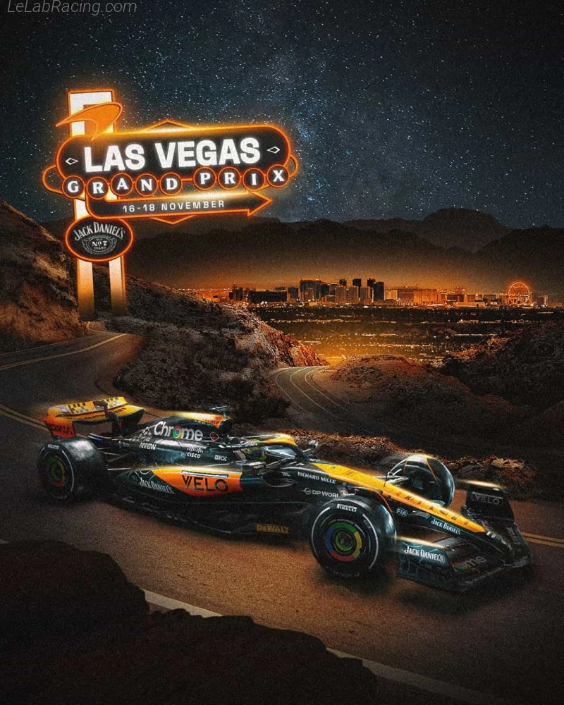 Poster équipe Grand Prix automobile de Las Vegas 2023