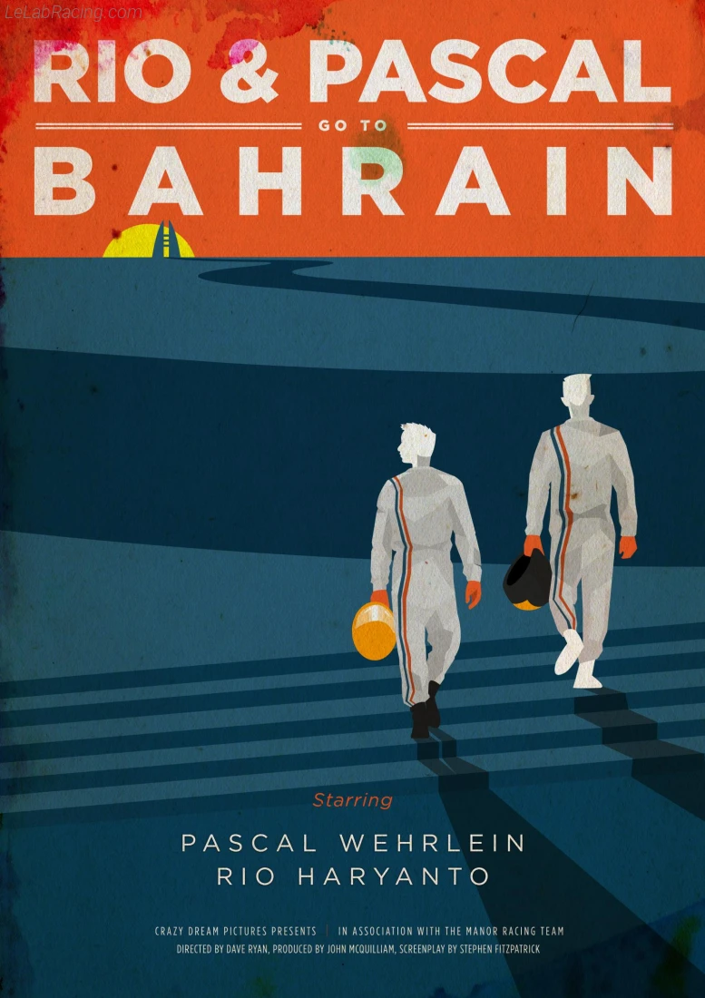 Poster équipe Grand Prix automobile de Bahreïn 2016