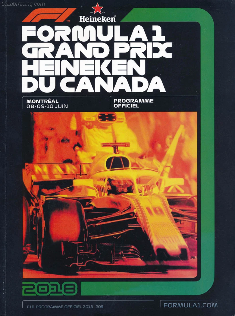 Poster d'un grand prix de la saison de F1 2018