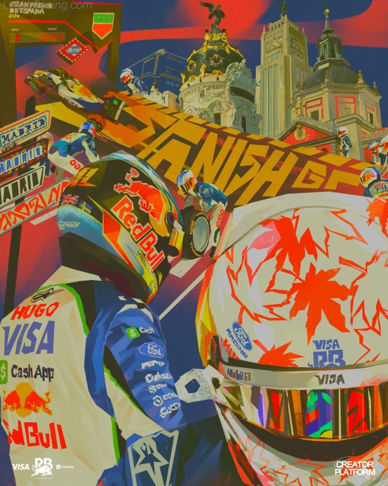 Poster équipe Grand Prix automobile d'Espagne 2026