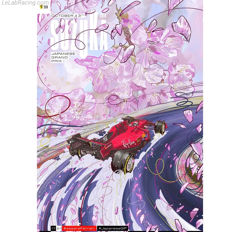 Poster équipe Grand Prix automobile du Japon 2019